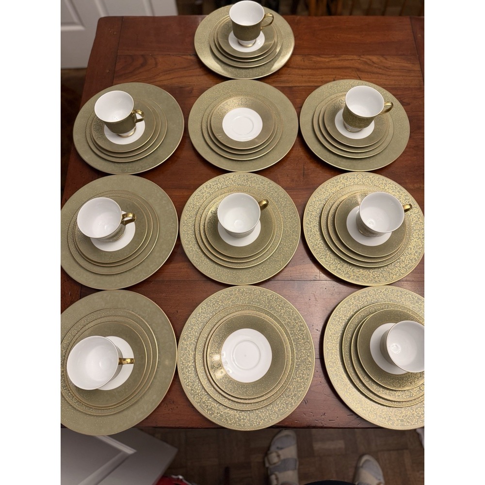 Complete‎ 50-Pc Service for 10 Vintage Sango Japan Versailles (#3642) Fine China